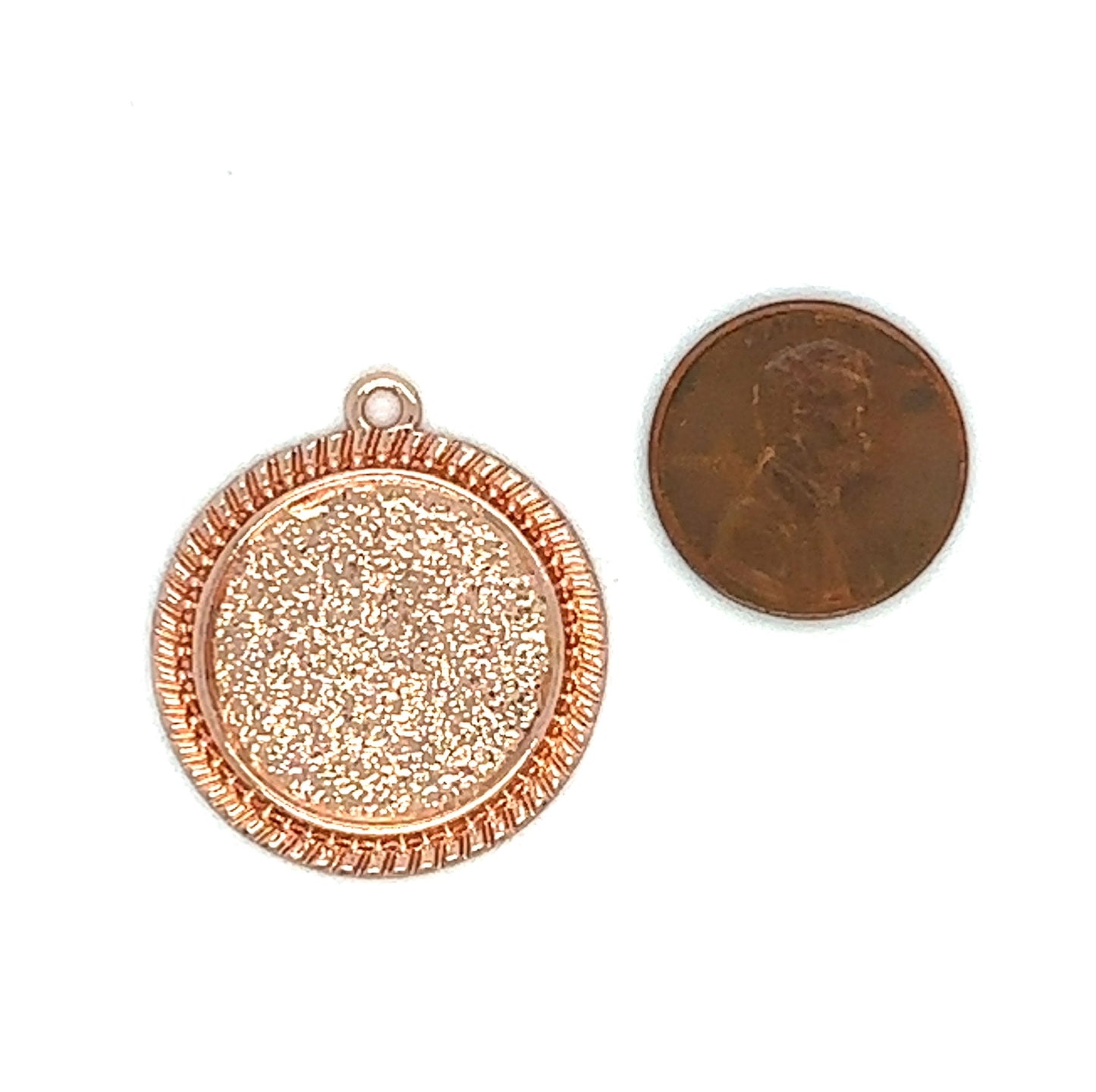 20mm Round Beaded Edge Bezels Jewelry Making Charms