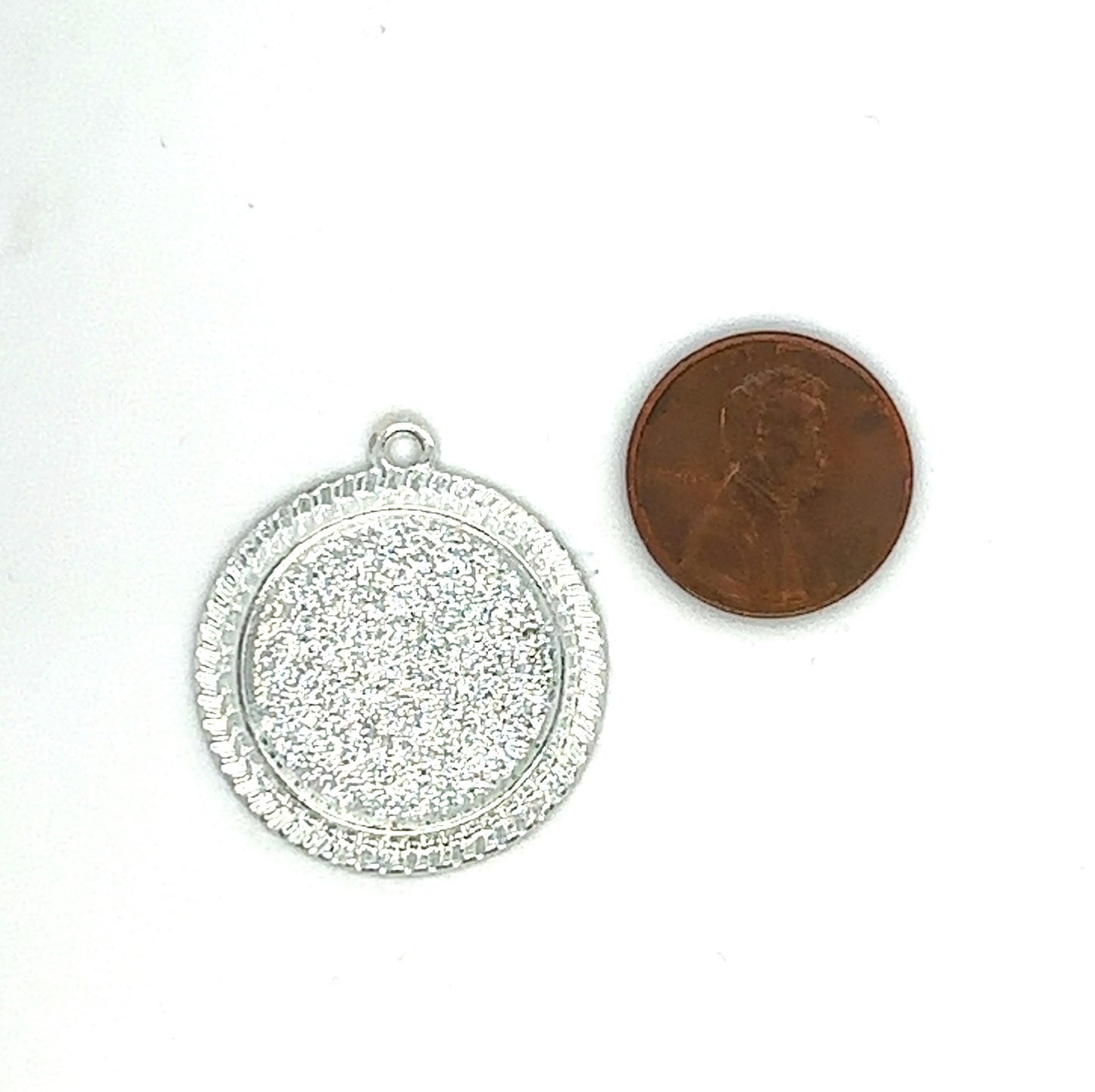 20mm Round Beaded Edge Bezels Jewelry Making Charms