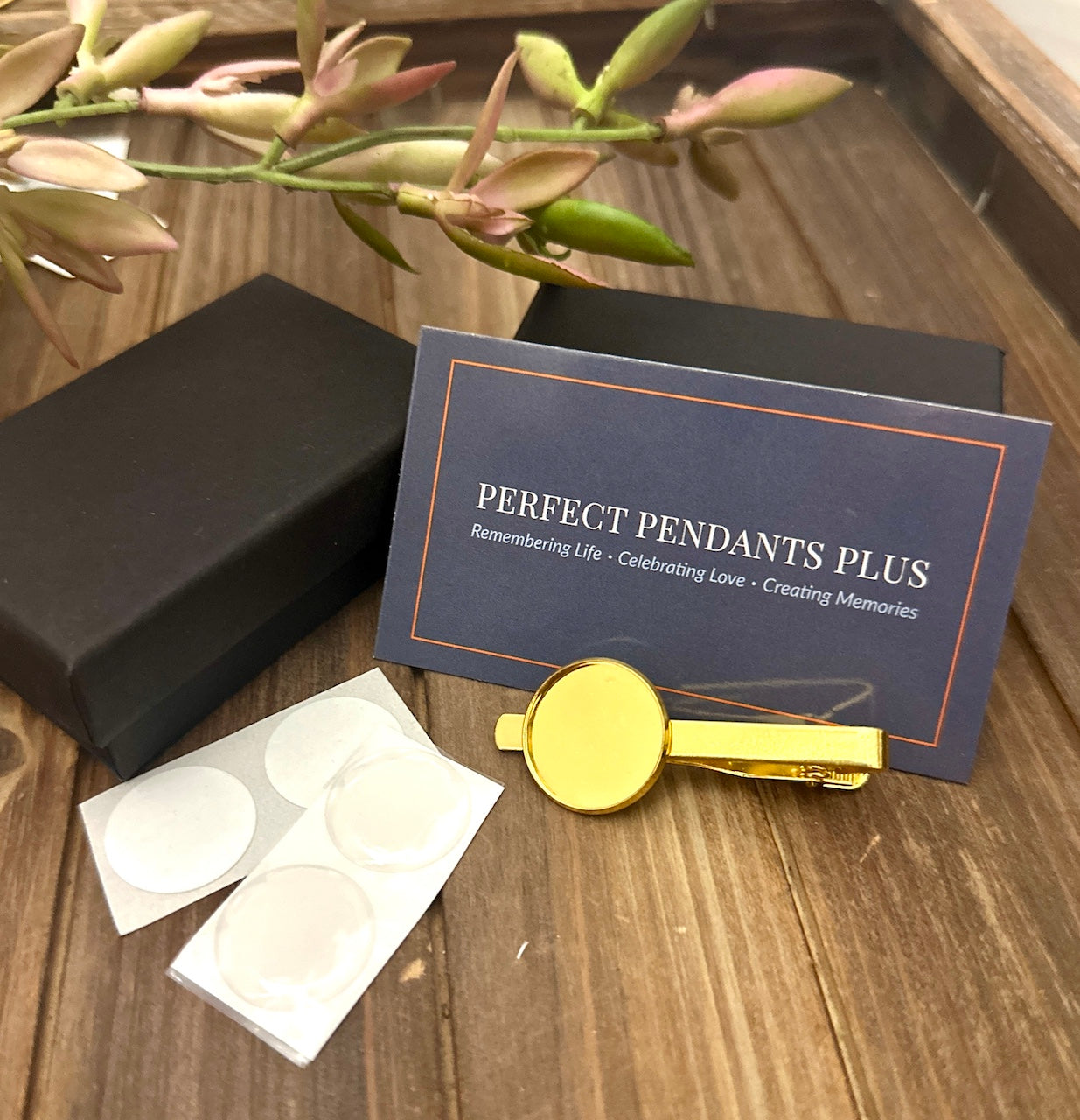 DIY KIT Tie Clips for Wedding Party & Groom - Perfect Pendants Plus