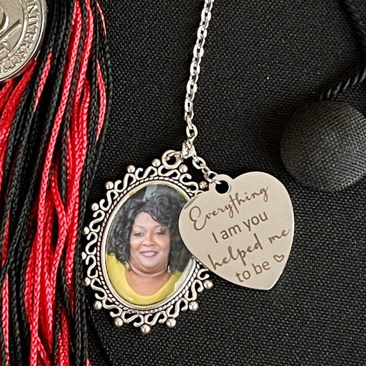 Personalized Graduation Cap Tassel Charm with Saying - Perfect Pendants Plus