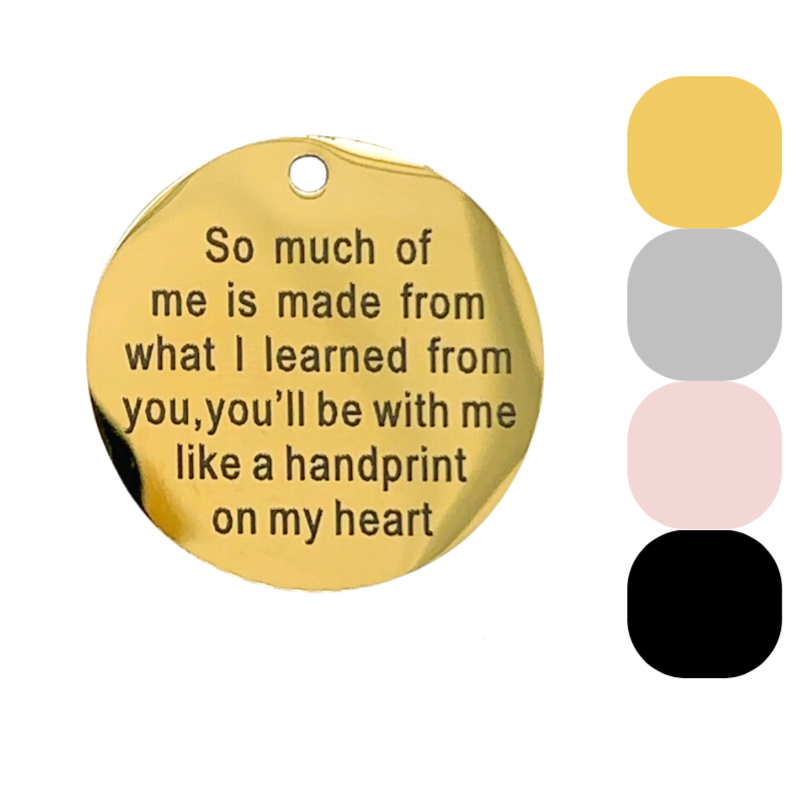 So Much of Me is Made From What I Learned Memorial Charm - Perfect Pendants Plus