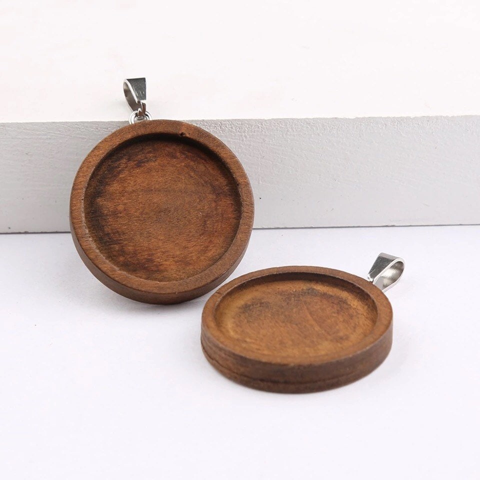 Personalized lapel pin Wood Photo Memory Charm for Boutonniere - Perfect Pendants Plus