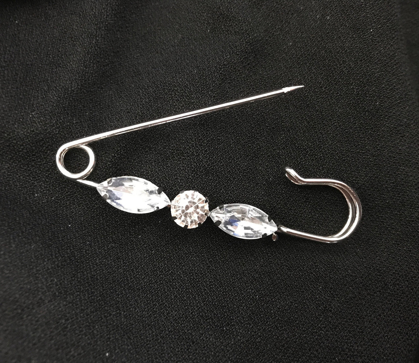 Wedding Brooch Silver Rhinestone - Perfect Pendants Plus