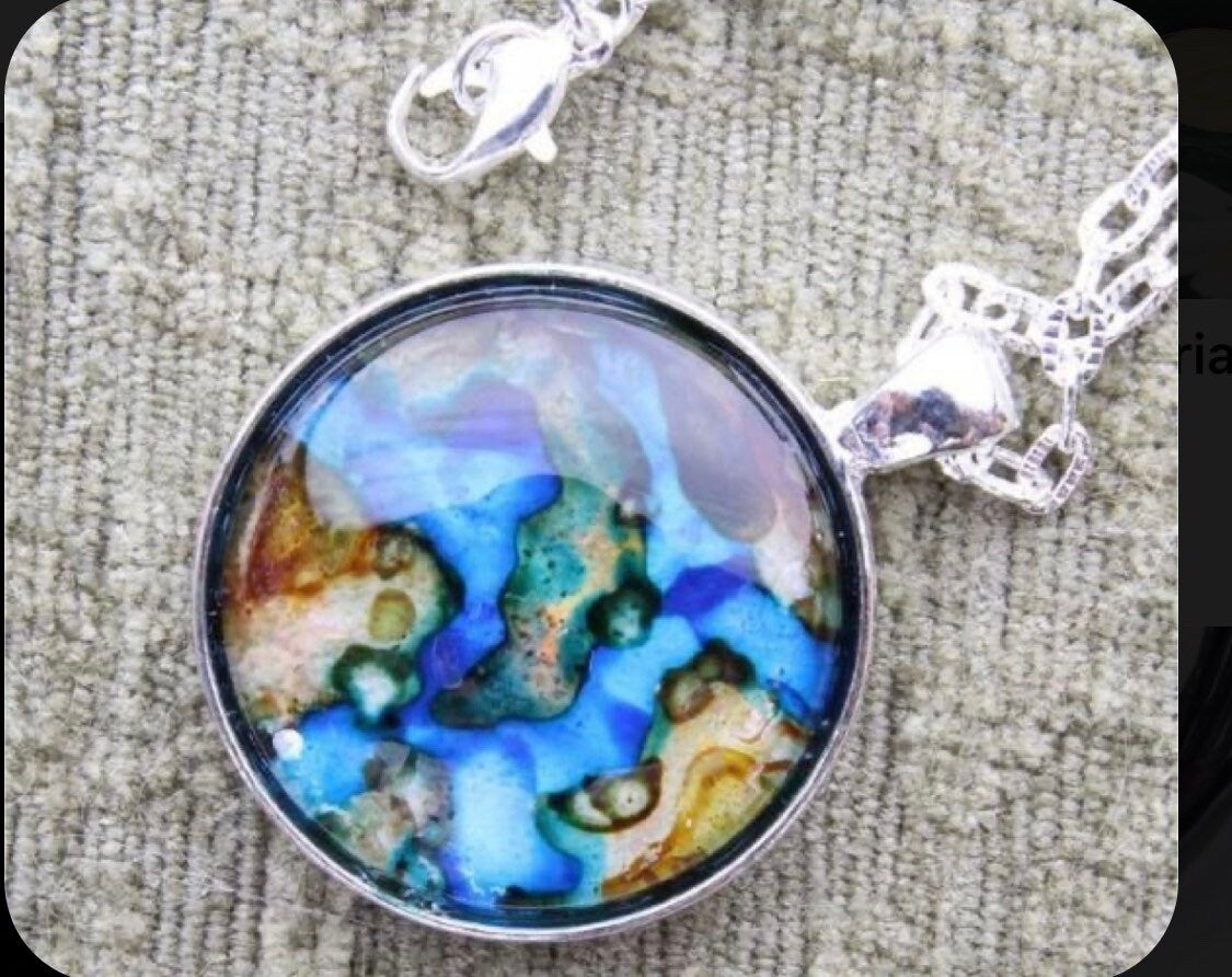 settings for making alcohol ink jewelry
