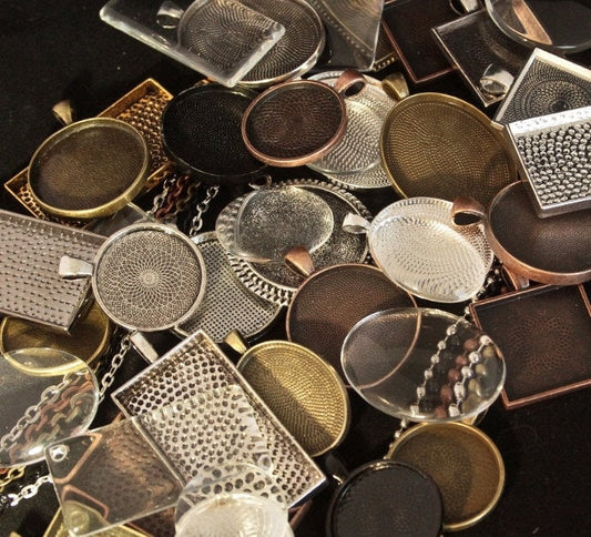 Complete 45-Piece DIY Necklace Sampler Pendant Kit - Perfect Pendants Plus