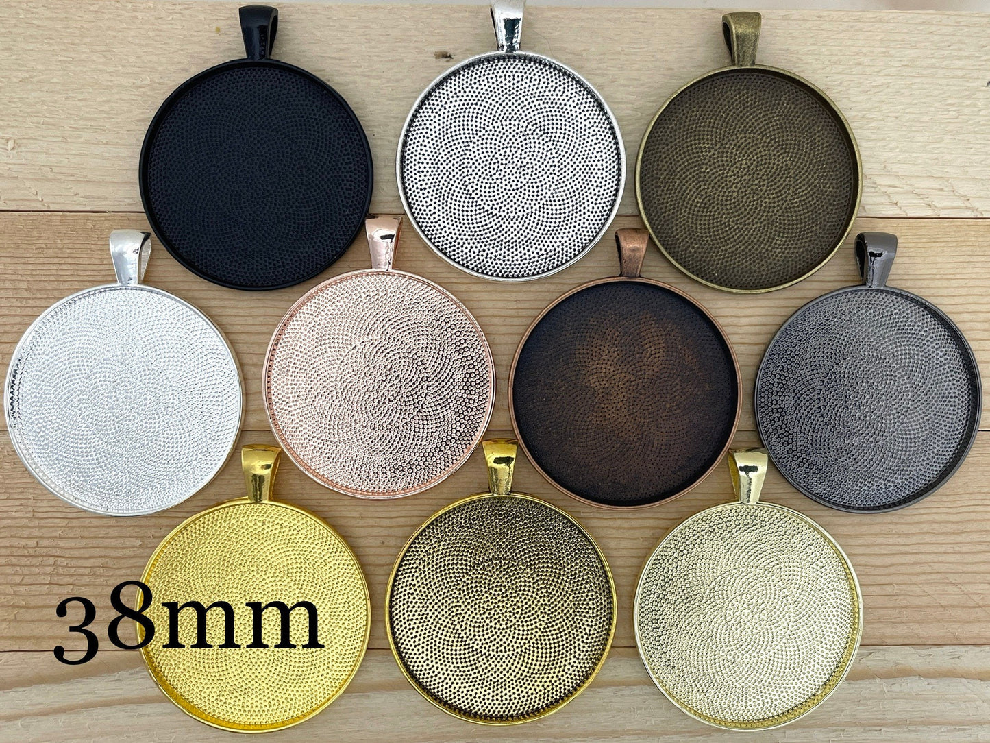 Necklace Making KITS 38mm Large Round Pendants - Perfect Pendants Plus