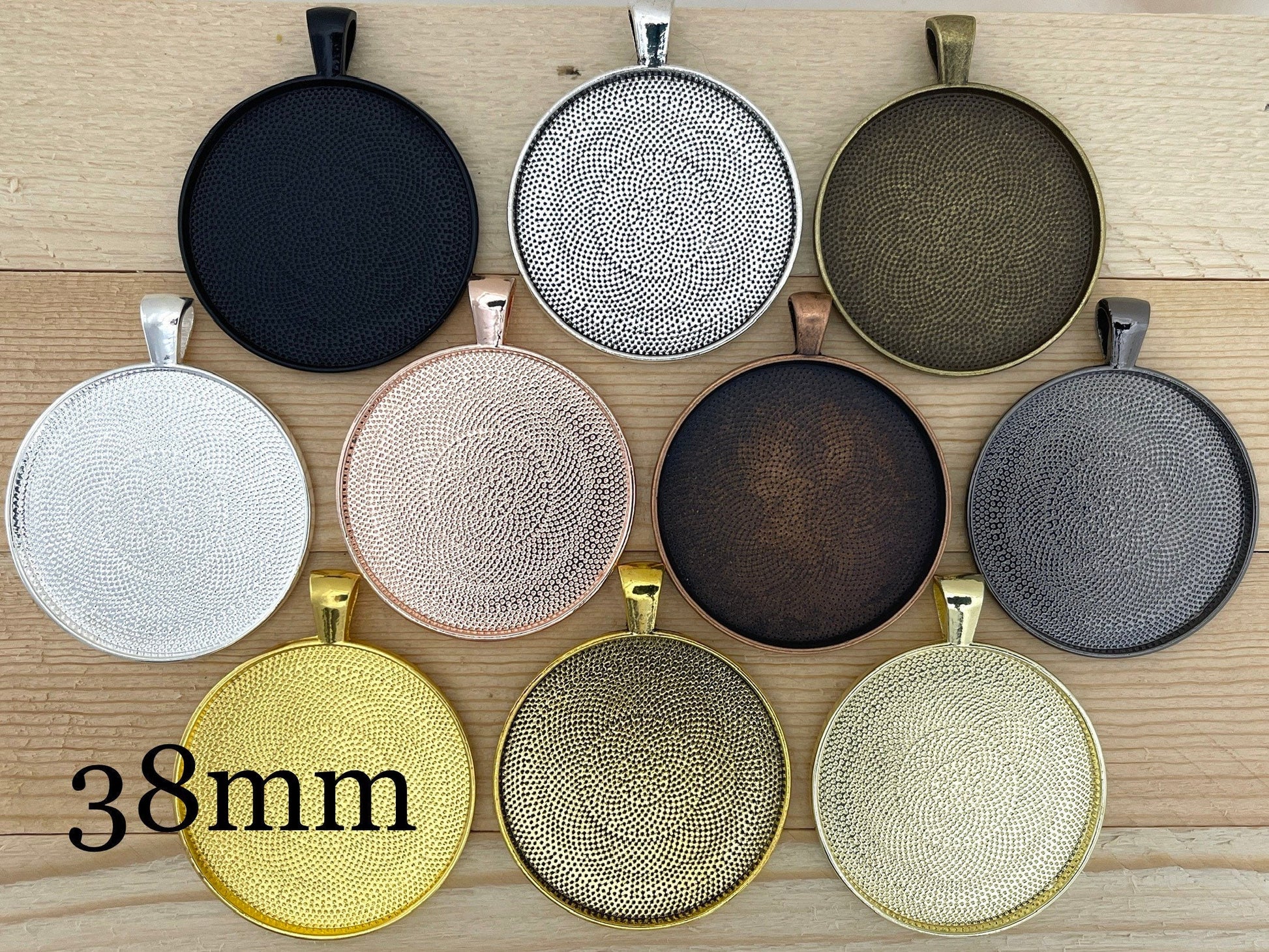 Necklace Making KITS 38mm Large Round Pendants - Perfect Pendants Plus