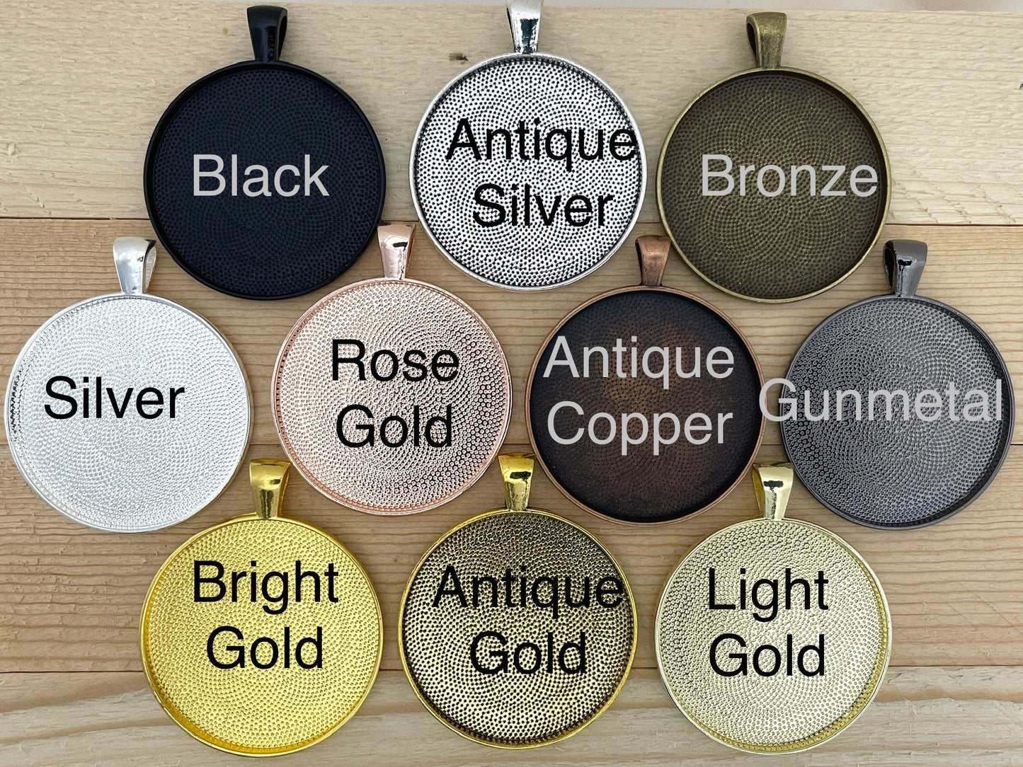 Necklace Making KITS 38mm Large Round Pendants - Perfect Pendants Plus