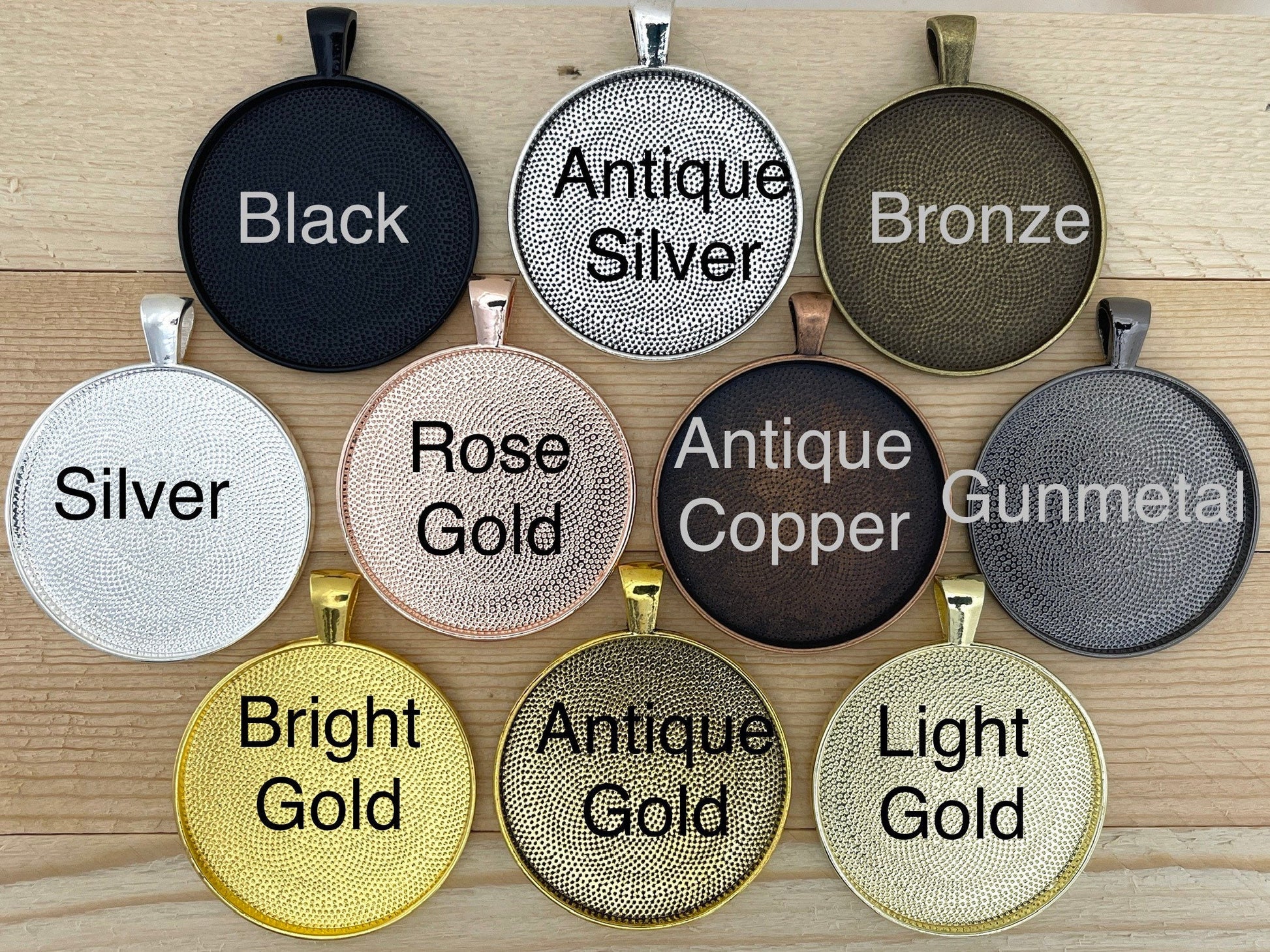 Necklace Making KITS 38mm Large Round Pendants - Perfect Pendants Plus