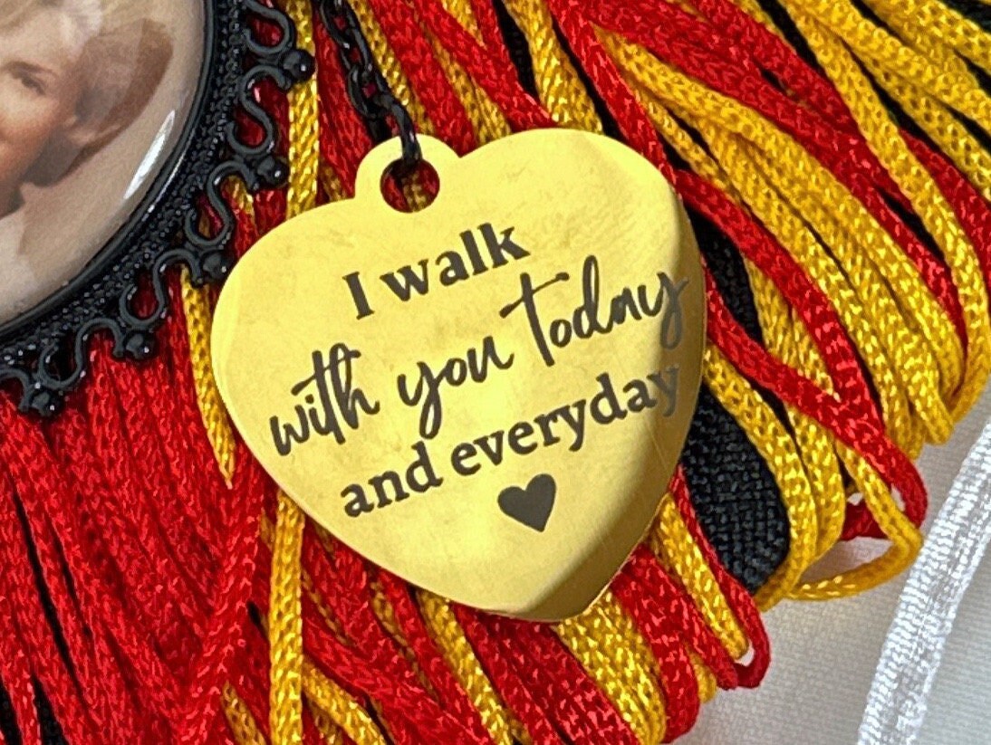 I Walk With You Today Everyday Charm for Wedding Bouquets - Perfect Pendants Plus