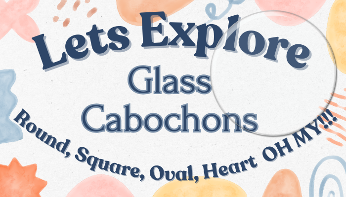 Glass cabochon shapes and sizes for jewelry making 