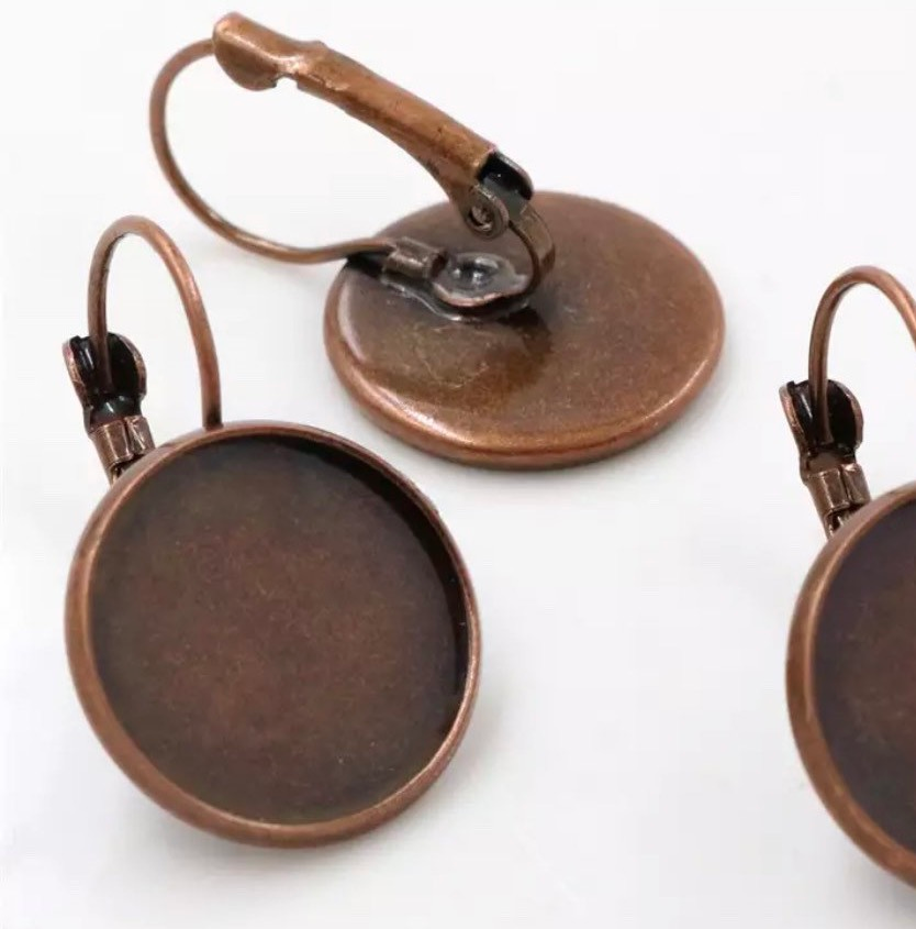 earring making blank settings 
