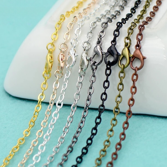 100 Wholesale 30 Inch Rolo Necklace Chains - Perfect Pendants Plus
