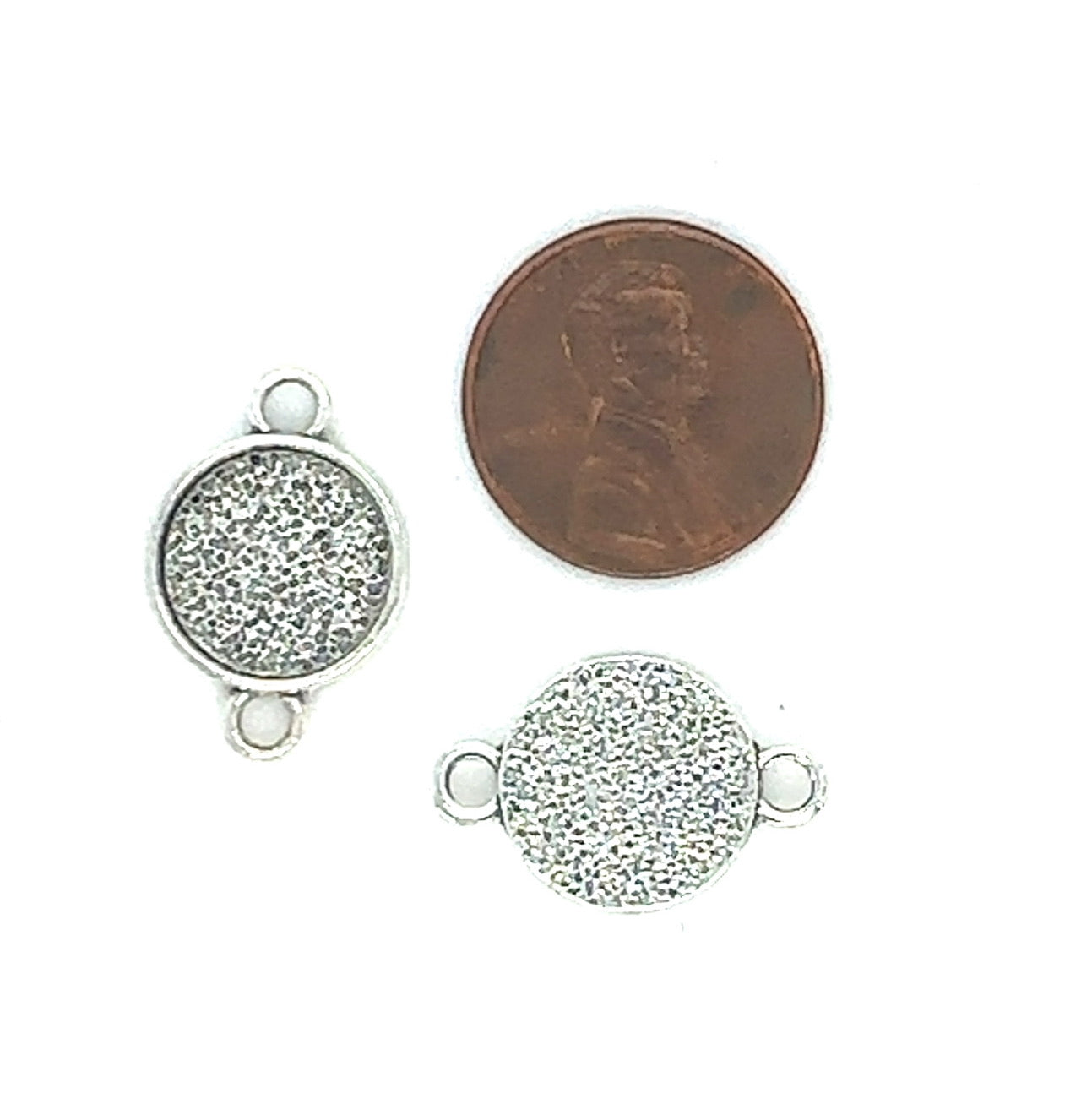 12mm Round Connector Setting Blank - Perfect Pendants Plus