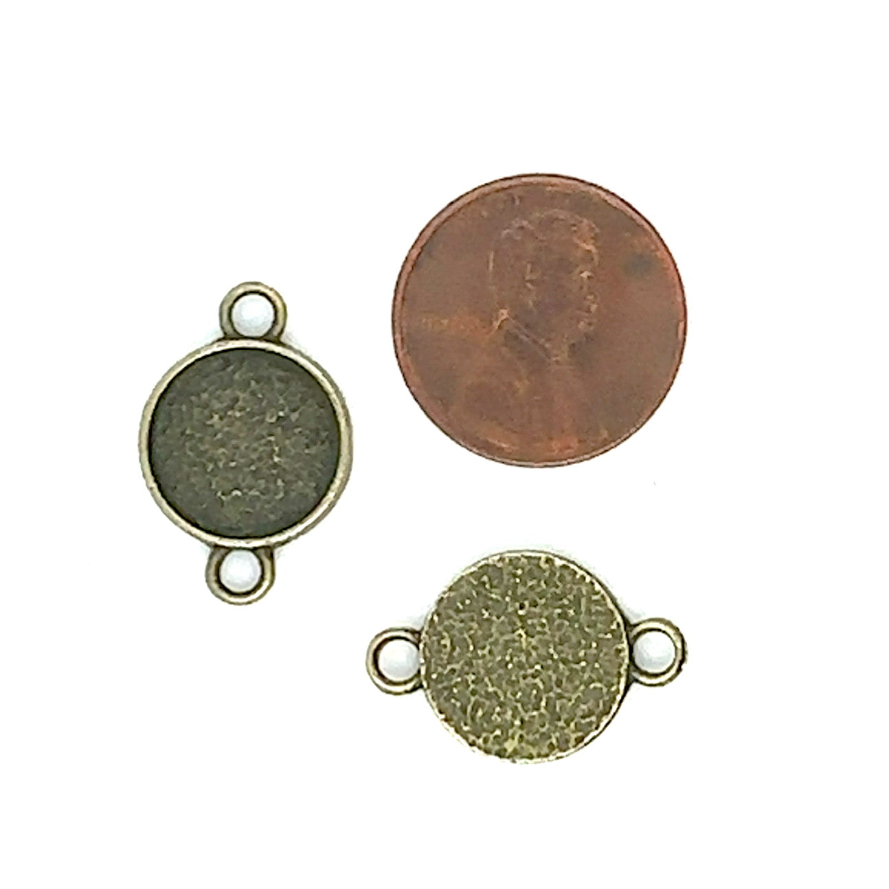 12mm Round Connector Setting Blank - Perfect Pendants Plus