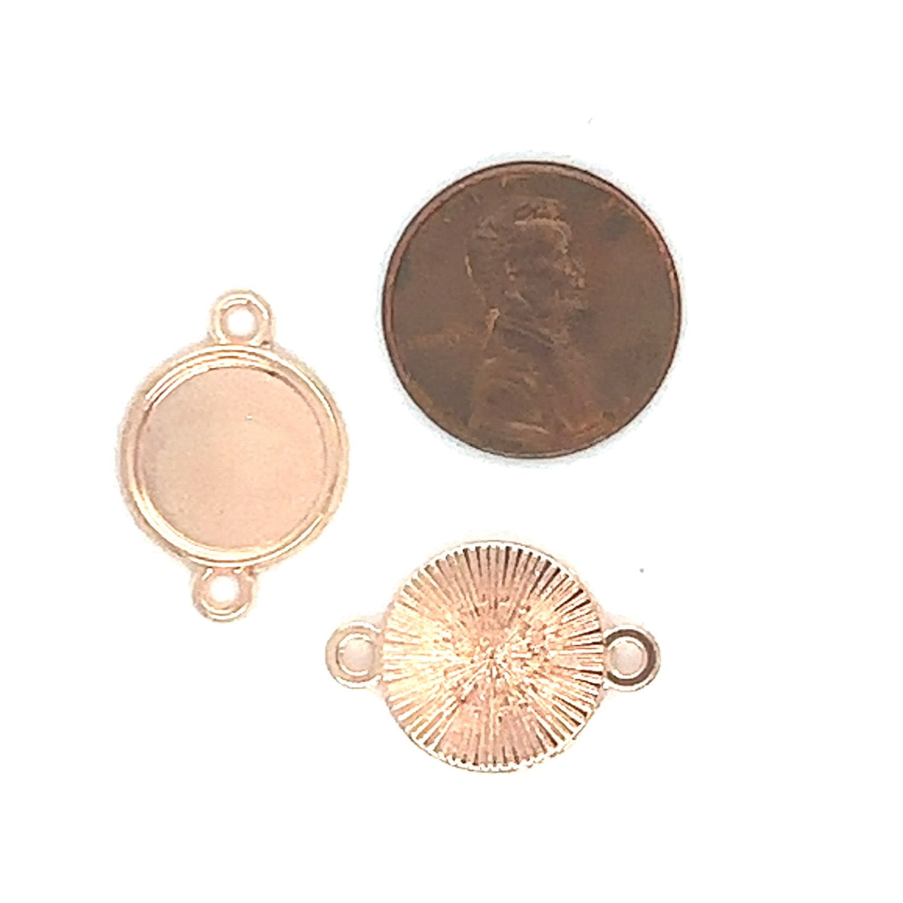 12mm Round Connector Setting Blank - Perfect Pendants Plus