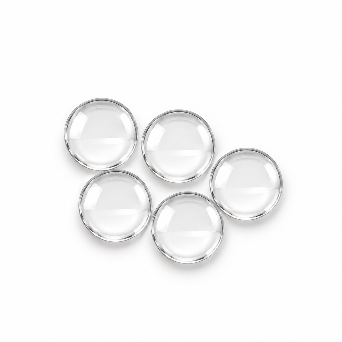 12mm Round Glass Cabochon Pendant Covers Domed