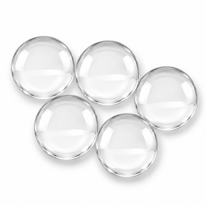 16mm Round Clear Glass Domed for Pendants, Magnets or Mosaics