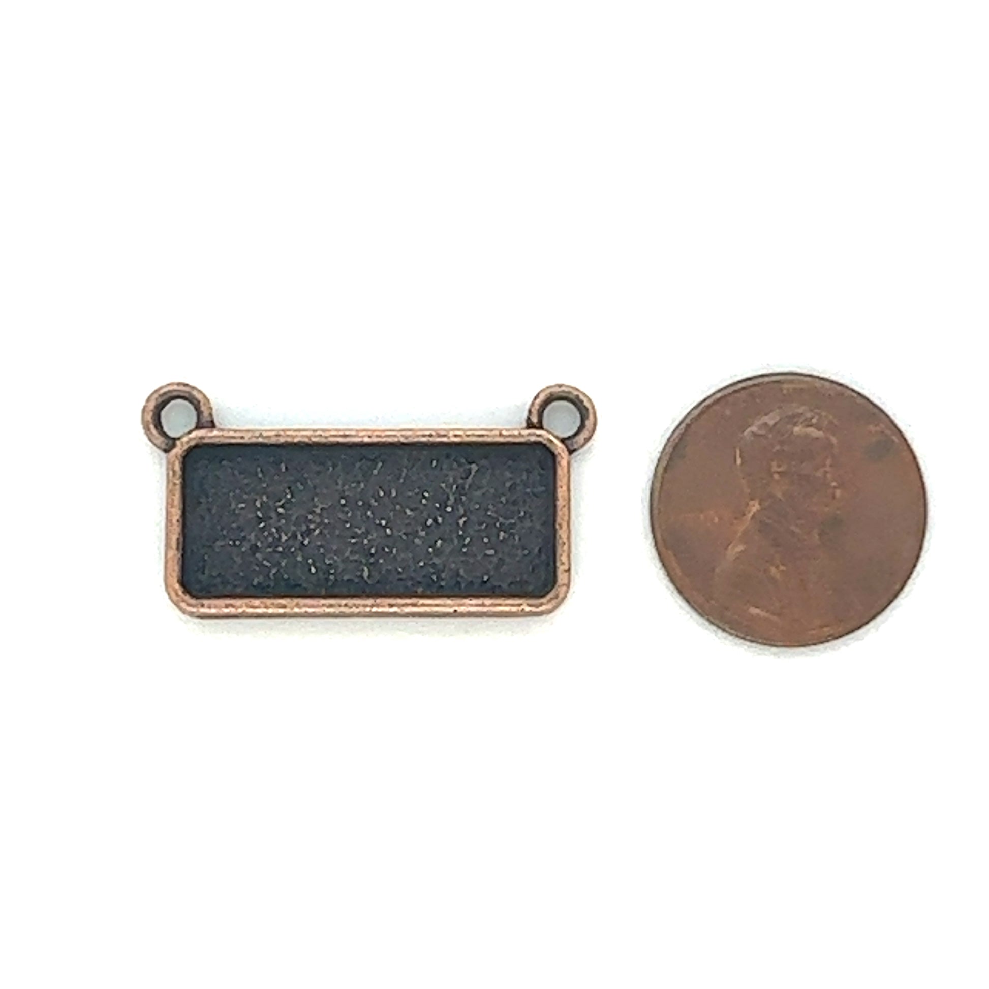 12 Pendants 10x25mm Rectangle Connectors Setting Horizontal Necklaces - Perfect Pendants Plus