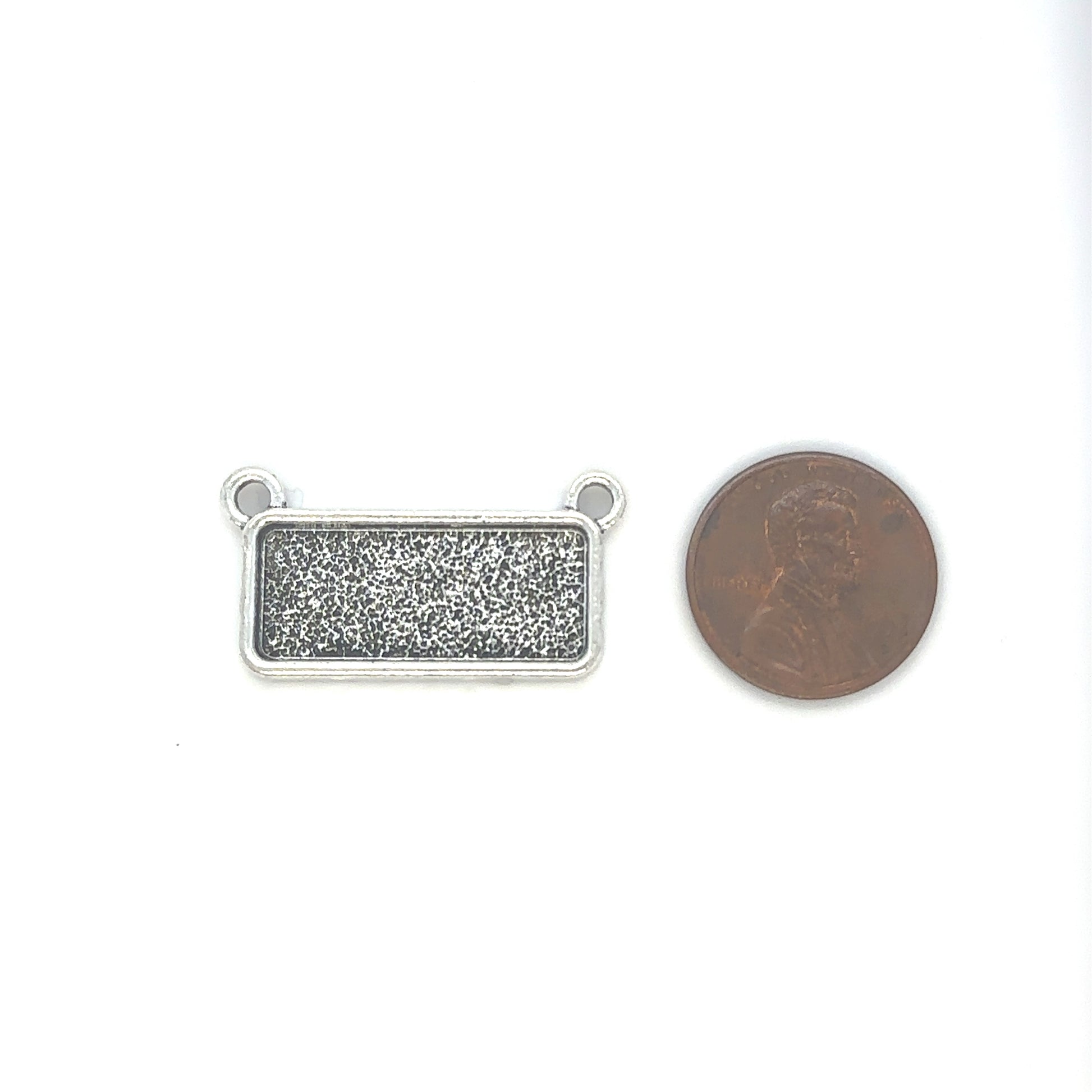 12 Pendants 10x25mm Rectangle Connectors Setting Horizontal Necklaces - Perfect Pendants Plus