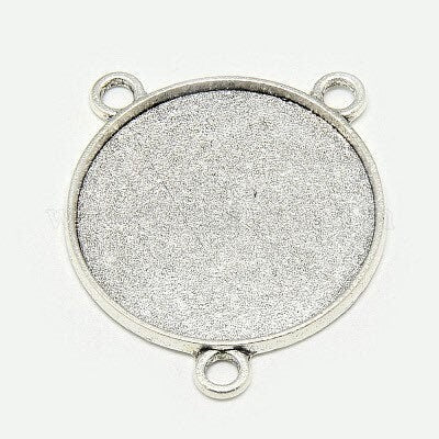 30mm Round Connector Bezels for Rosaries, Pendant Trays - Perfect Pendants Plus