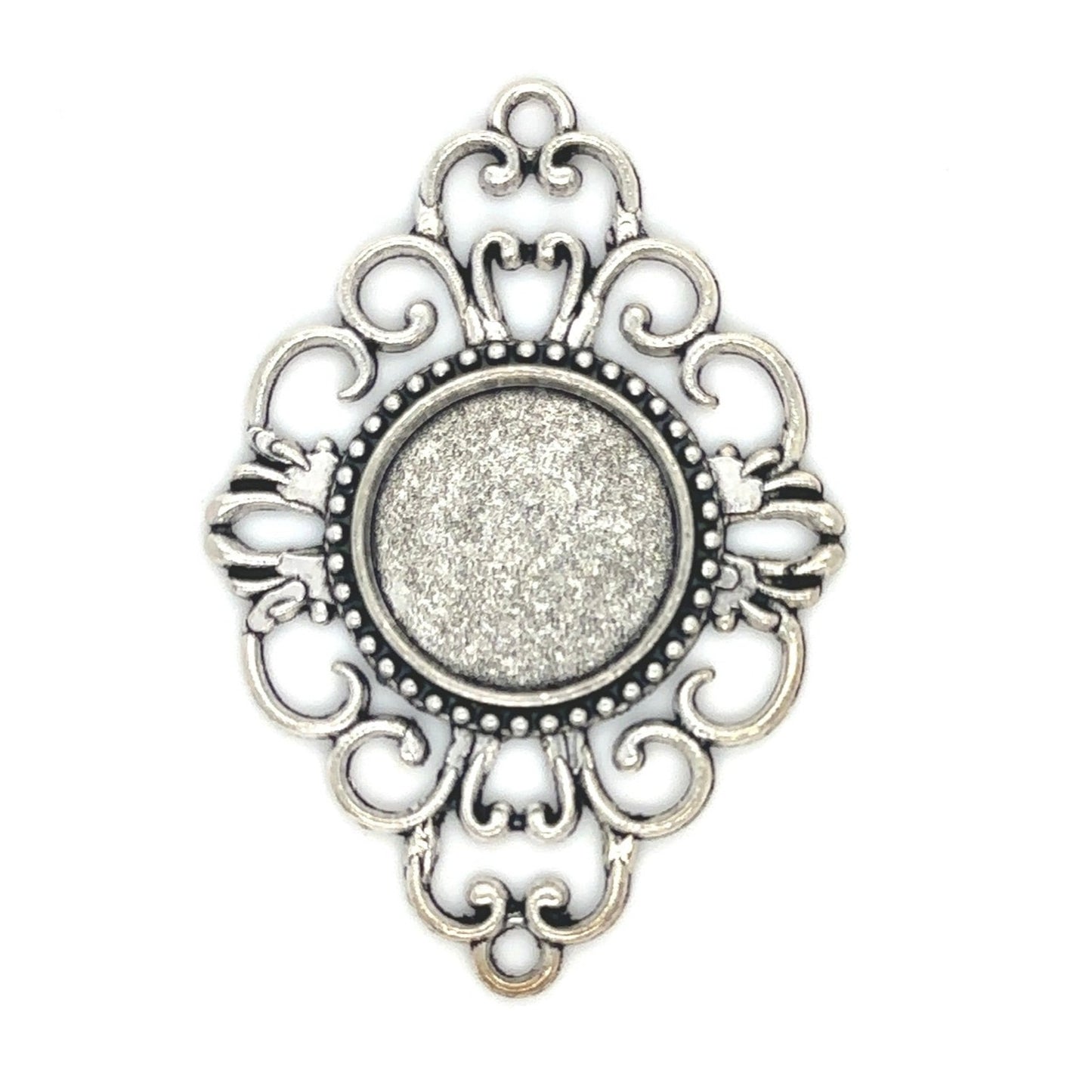12 - 18mm Round jewelry Connector Blank Pendants - Perfect Pendants Plus
