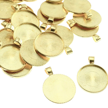 20mm Round Bezel Pendant Blanks