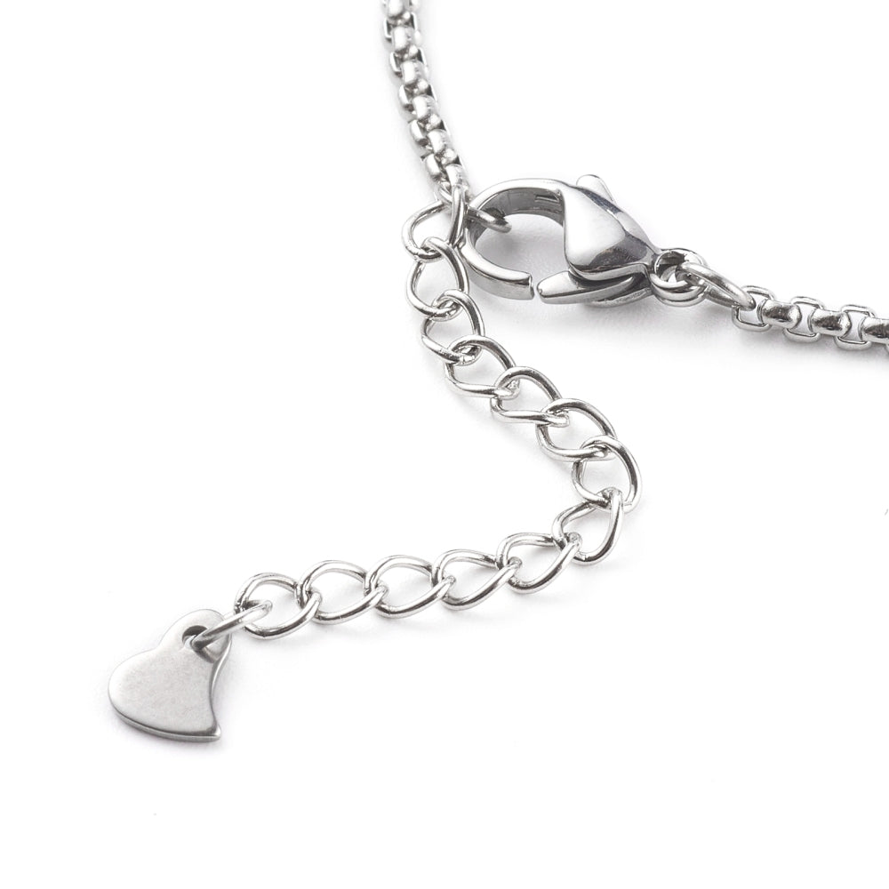 Bracelet Making Box Silver Chain Bracelets Lobster Clasp - Perfect Pendants Plus