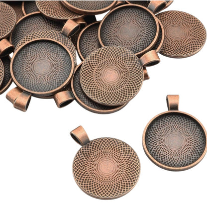20mm Round Bezel Pendant Blanks - Perfect Pendants Plus
