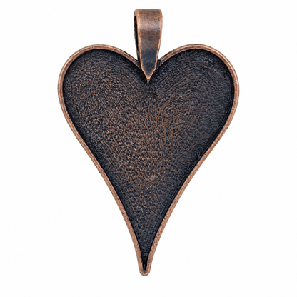 Heart Shaped Pendant Tray 35x48mm