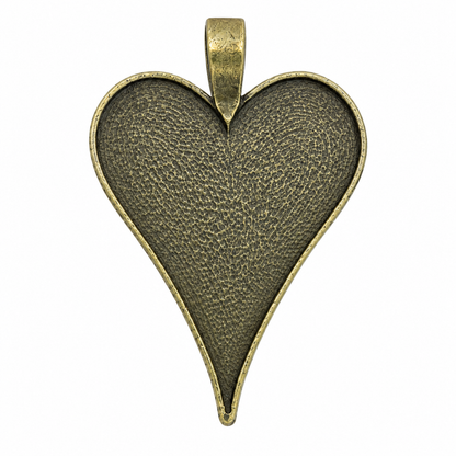 Heart Shaped Pendant Tray 35x48mm