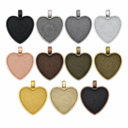 Heart Shaped Pendant Setting Arts and Craft Supplies