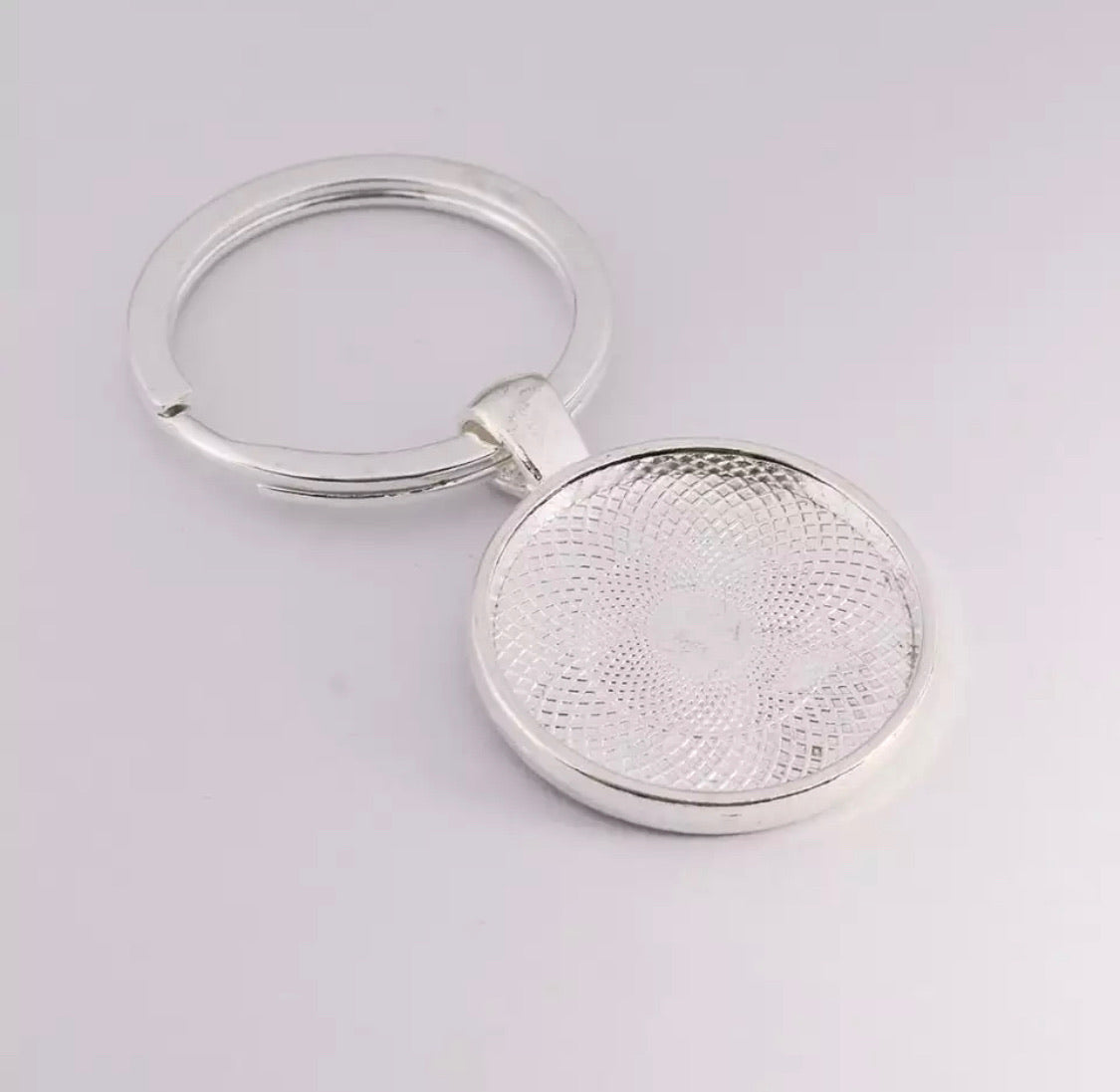 KITS 1 inch  Round Key Chain making includes Glass
