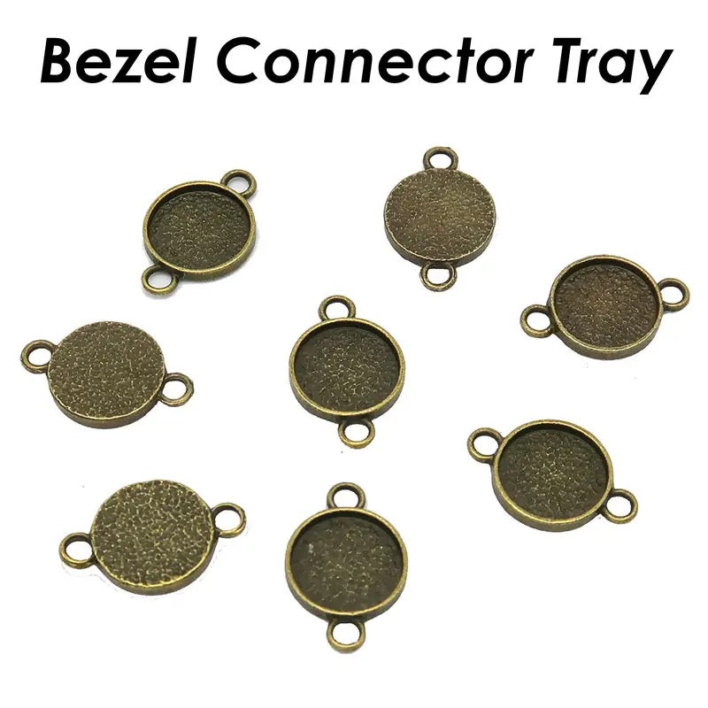 12mm Round Connector Setting Blank - Perfect Pendants Plus