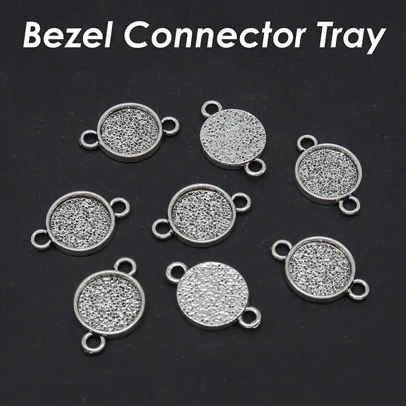 12mm Round Connector Setting Blank - Perfect Pendants Plus