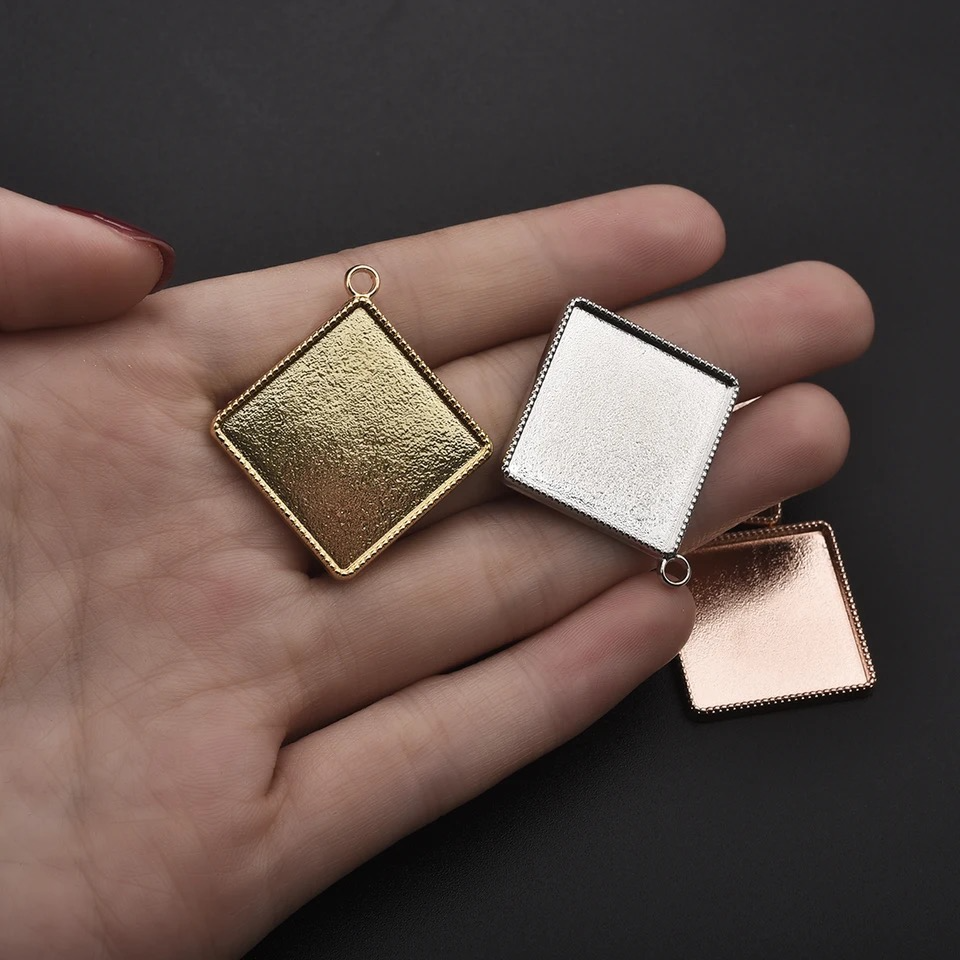 Diamond Shaped Earring Making Kits 20mm Square