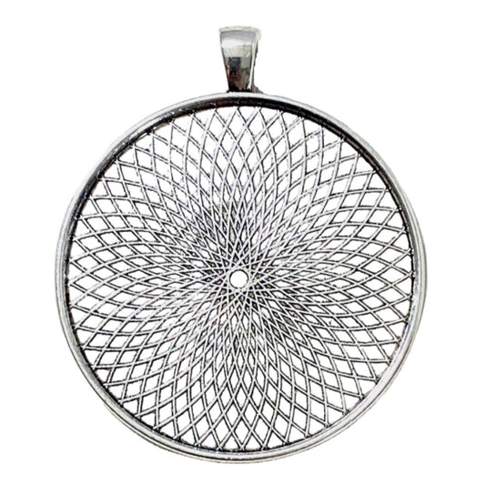 6 - 58mm Round Extra Large Pendant Base Trays - Perfect Pendants Plus
