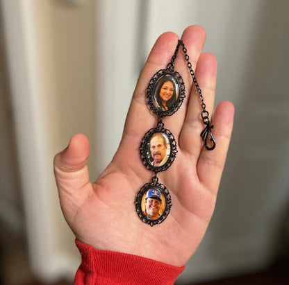 Personalized Graduation Tassel with Memorial Photo Charm Lace - Perfect Pendants Plus