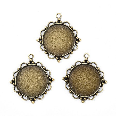 30mm Round Deep Pendant Trays - Perfect Pendants Plus