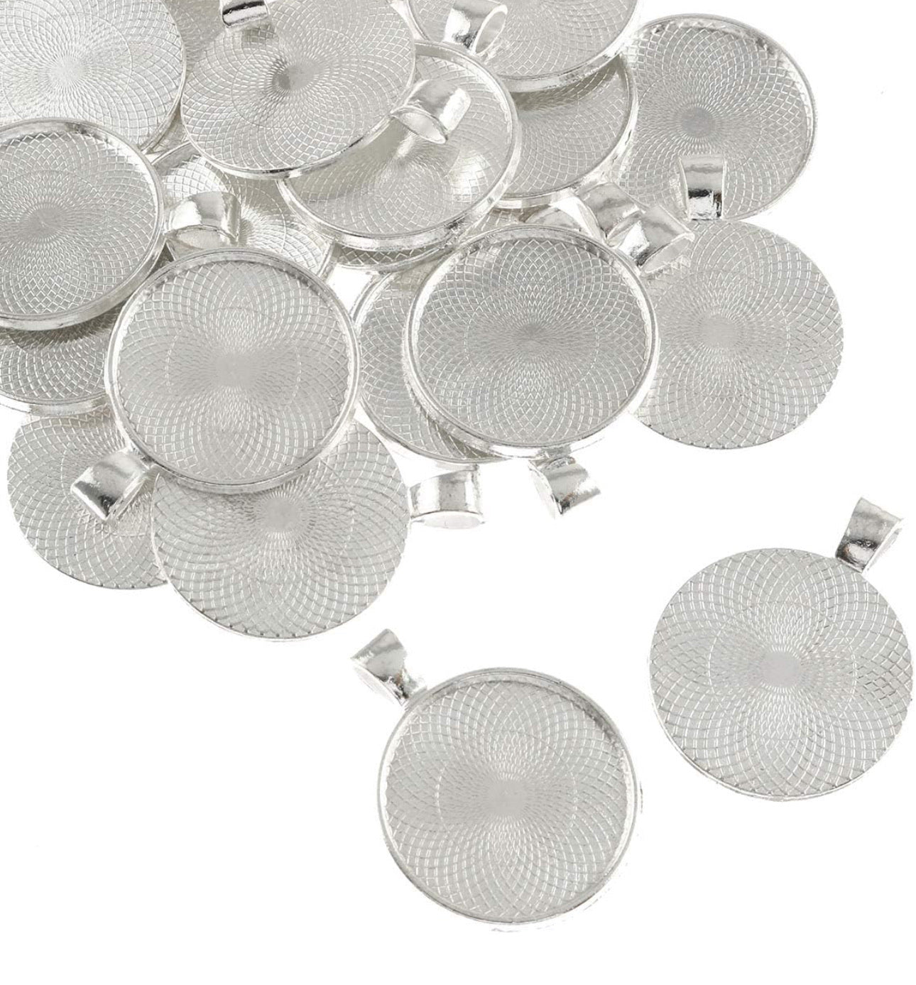 20mm Round Bezel Pendant Blanks - Perfect Pendants Plus