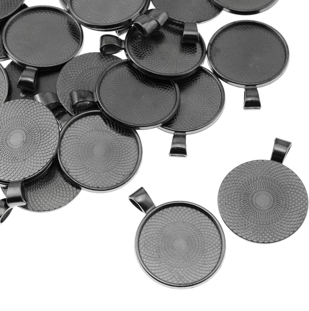 20mm Round Bezel Pendant Blanks - Perfect Pendants Plus