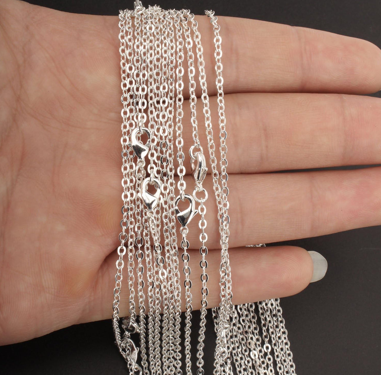Necklace Chains for Pendants Rolo 18 inch - Perfect Pendants Plus
