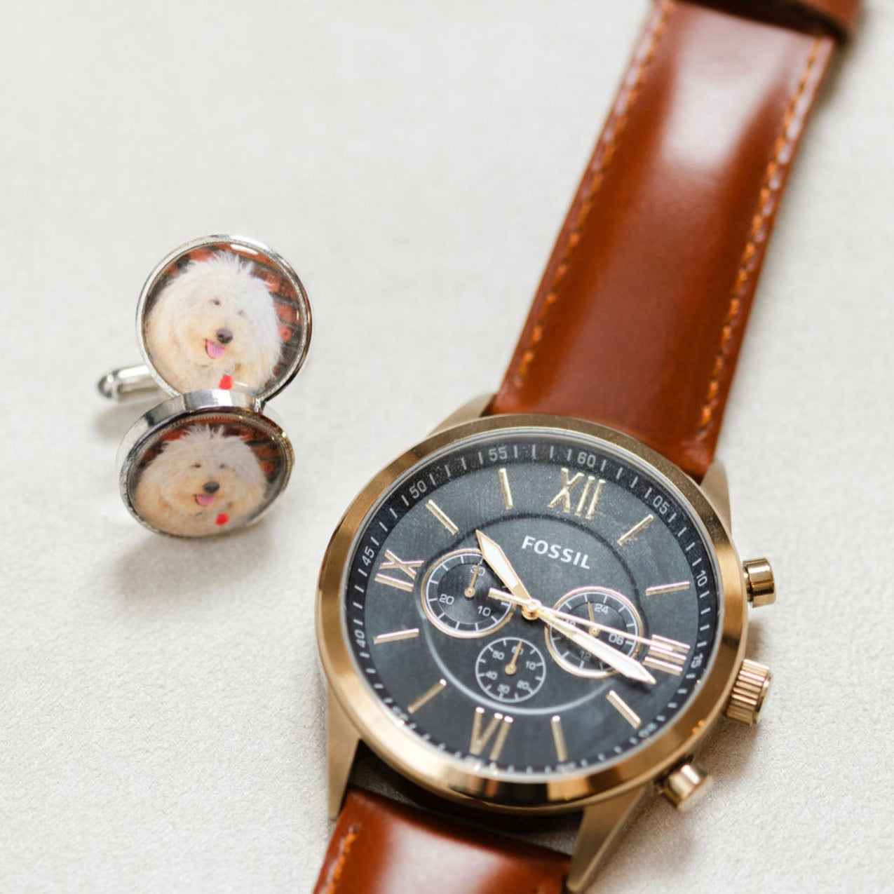 Personalized Cufflinks Groom Carry the Memory of Your Loved Ones - Perfect Pendants Plus