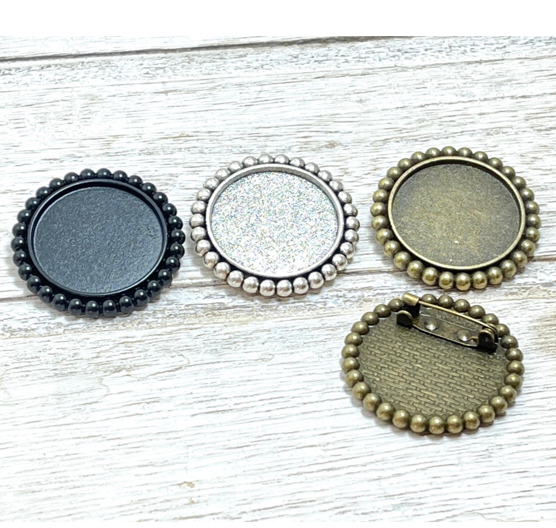 Personalized Silver Lapel Pin with Photo - Perfect Pendants Plus