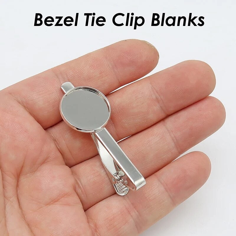 Personalized Tie Clip Great Gift for Groom, Dad, or Groomsman Photo Memorial - Perfect Pendants Plus