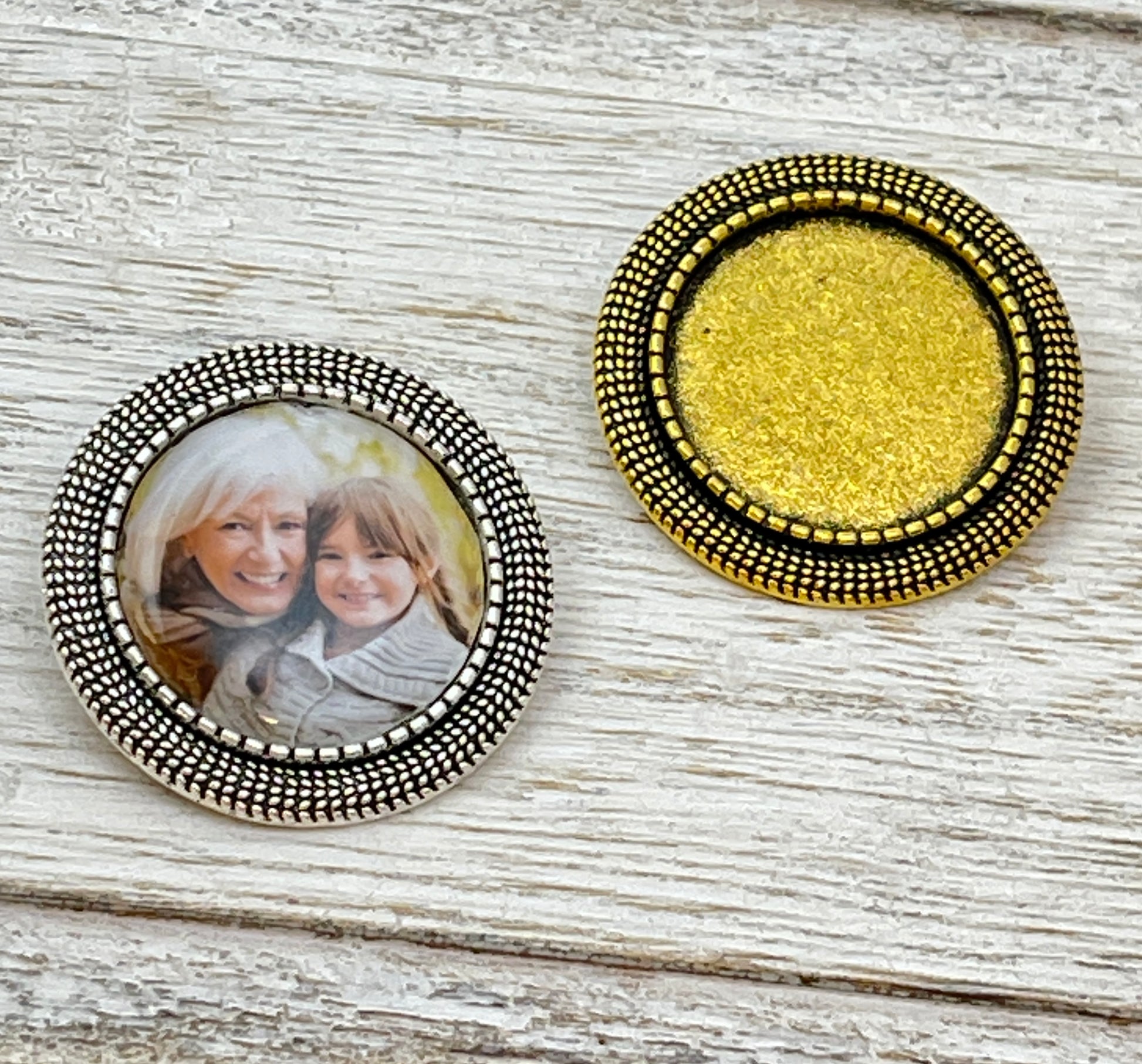 Memorial Pin with Photo Personalized Keepsake - Perfect Pendants Plus