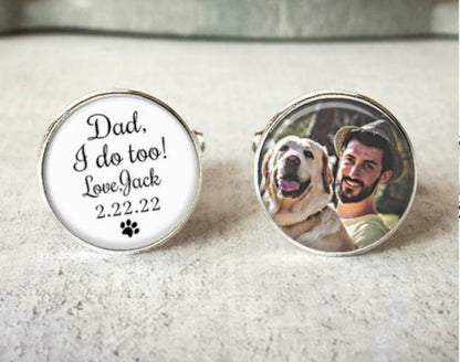 Personalized Cufflinks Groom Carry the Memory of Your Loved Ones