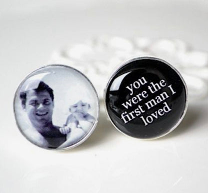 Personalized Cufflinks Groom Carry the Memory of Your Loved Ones - Perfect Pendants Plus