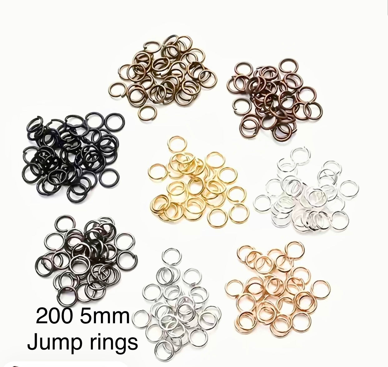 5mm Jump rings 200 pieces