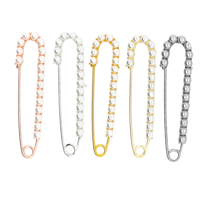 Large Pearl Pin Safety Brooch - Perfect Pendants Plus